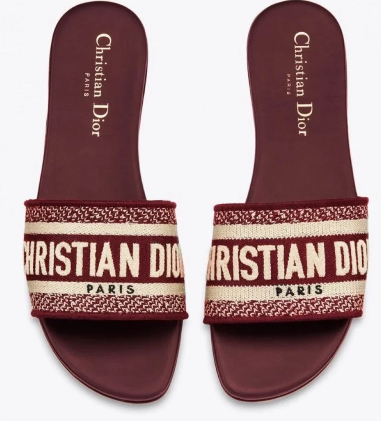 D WOMAN SLIDE BURGUNDY